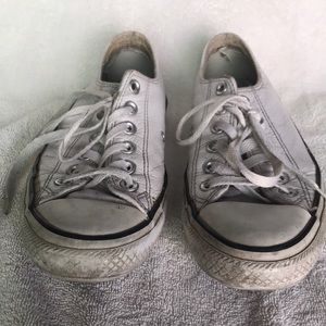 White Leather Chuck Taylor All Star Low Top